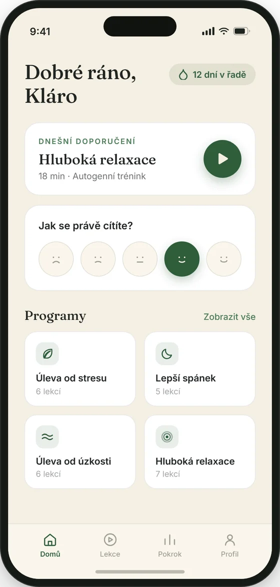 Náhled aplikace Calypso – Doporučení